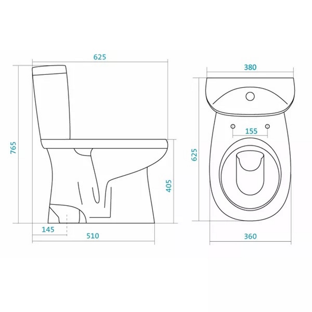 Унитаз-компакт Santek Анимо Белый глянцевый 1WH110038 Унитаз-компакт Santek Анимо Белый глянцевый 1WH110038 — изображение 5