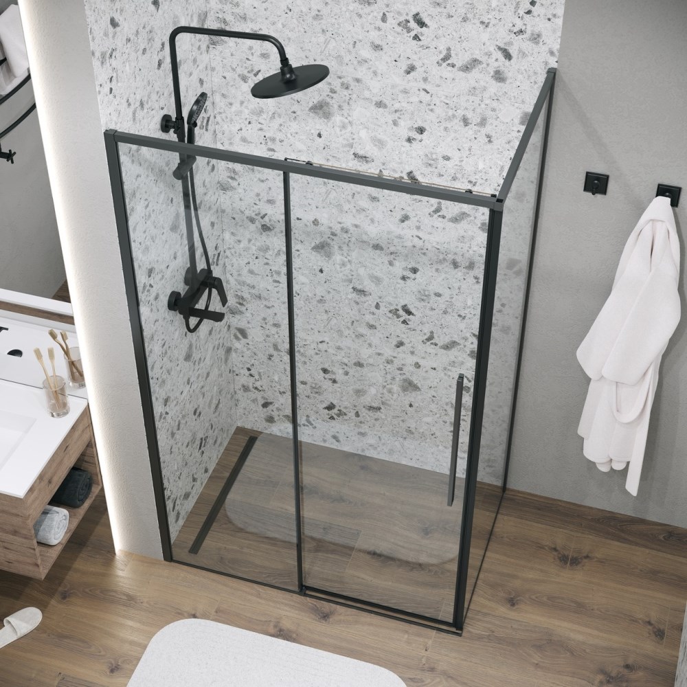 Душевая стенка Grossman Galaxy 90 Черный / Прозрачное 200.K33.01.90.21.00 Душевая стенка Grossman Galaxy 90 Черный / Прозрачное 200.K33.01.90.21.00 — изображение 4