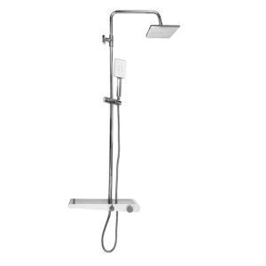 Душевая система Санакс с изливом Хром / Белый 3073 Душевая система Санакс с изливом Хром / Белый 3073