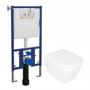 Инсталляция Loranto Vox с унитазом Loranto Delphi Белый глянцевый 4501+91343