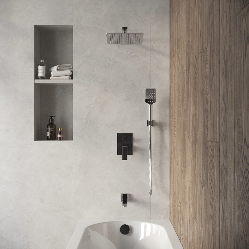 Душевая встройка Grossman Style с изливом Хром глянцевый 501.K35.05.100 Душевая встройка Grossman Style с изливом Хром глянцевый 501.K35.05.100 — изображение 2