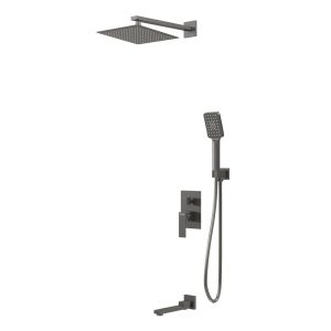 Душевая встройка Grossman Style с изливом Графит матовый 501.K35.05.420 Душевая встройка Grossman Style с изливом Графит матовый 501.K35.05.420