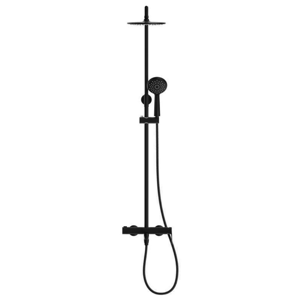 Душевая система Cersanit Lara с изливом Черный матовый 68144 Душевая система Cersanit Lara с изливом Черный матовый 68144 — изображение 2