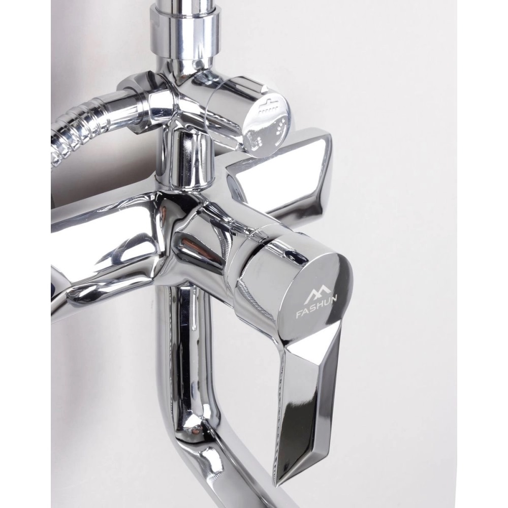 Душевая система Fashun A24 с изливом Хром глянцевый A2418 Душевая система Fashun A24 с изливом Хром глянцевый A2418 — изображение 3