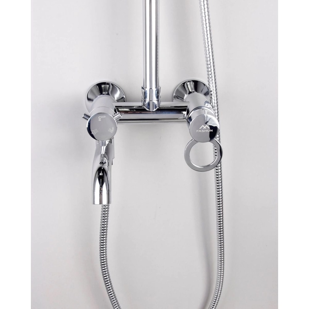 Душевая система Fashun A24 с изливом Хром глянцевый A2422 Душевая система Fashun A24 с изливом Хром глянцевый A2422 — изображение 2