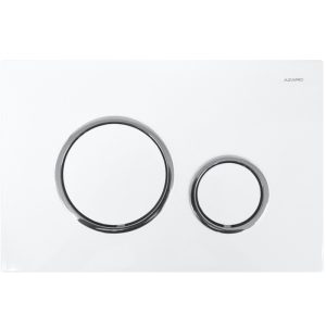 Клавиша смыва Azario AZ-8200  Белый / Хром AZ-8200-0045