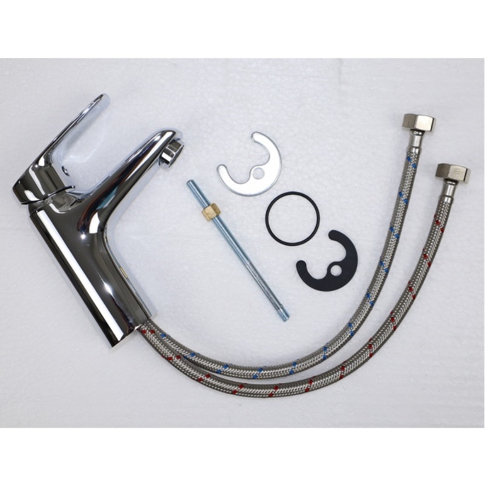 Смеситель для раковины Azario Tavira Хром глянцевый AZ-WKE168040C Смеситель для раковины Azario Tavira Хром глянцевый AZ-WKE168040C — изображение 2