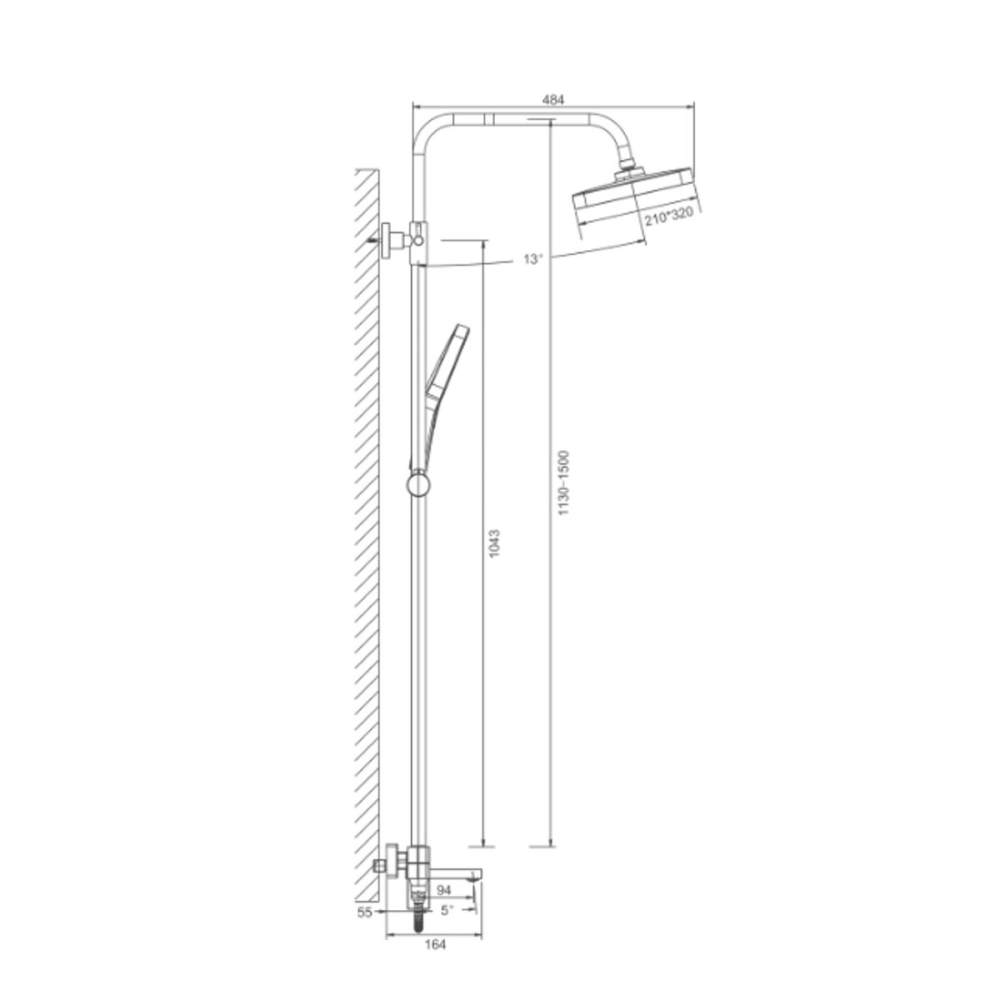 Душевая система Belz В658 с изливом Хром глянцевый B24658 Душевая система Belz В658 с изливом Хром глянцевый B24658 — изображение 2