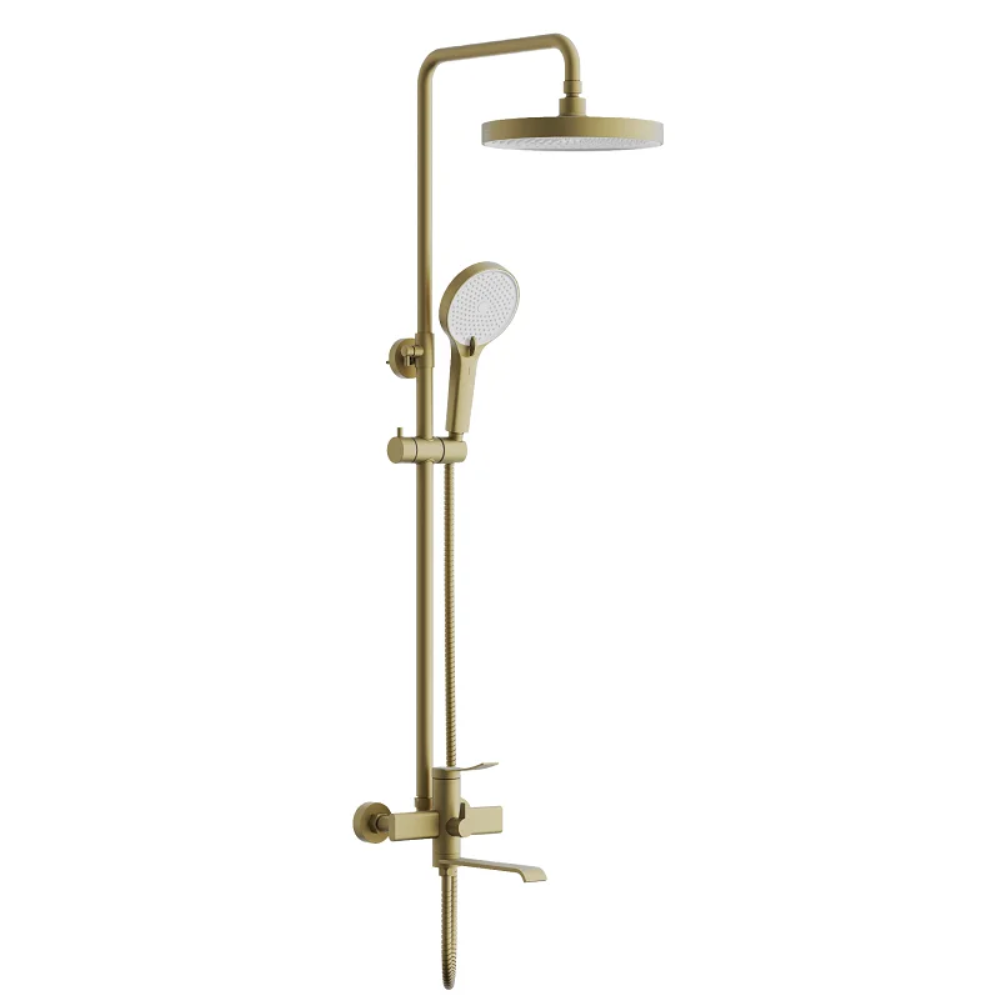 Душевая система Belz B812 с изливом Золото матовое B24812-5 Душевая система Belz B812 с изливом Золото матовое B24812-5