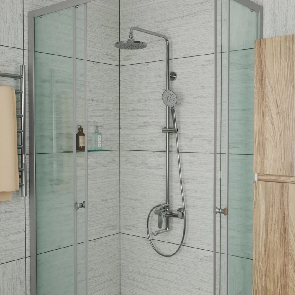 Душевая система D&K Bayern.Munchen с изливом Хром глянцевый DA1563701B18 Душевая система D&K Bayern.Munchen с изливом Хром глянцевый DA1563701B18 — изображение 2