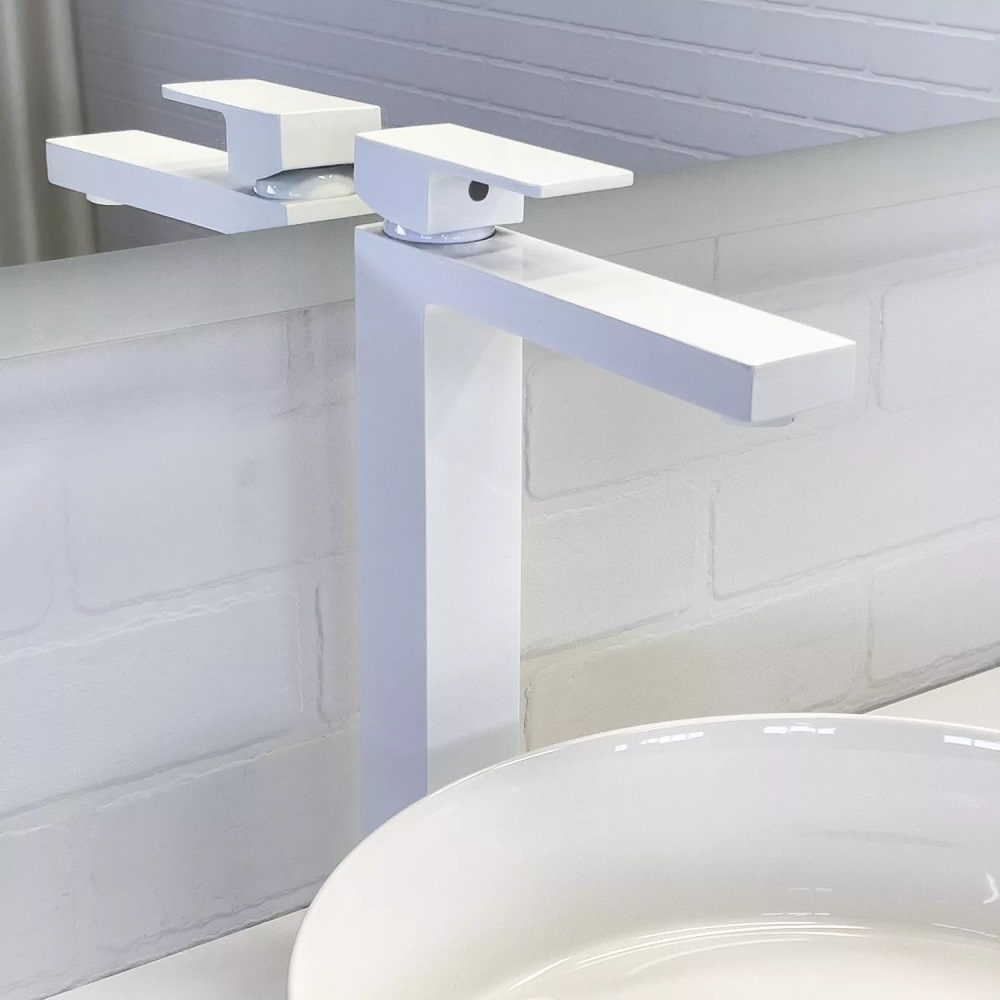 Смеситель для раковины Comforty FC045 Белый глянцевый FC045B-CKBT Смеситель для раковины Comforty FC045 Белый глянцевый FC045B-CKBT — изображение 2