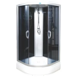 Душевая кабина Водный мир 100х100, Хром / Тонированное, Низкий поддон