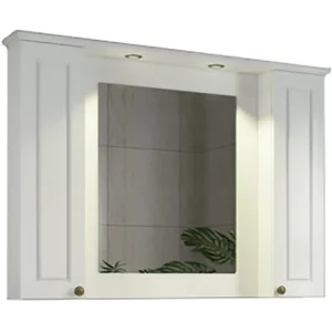 Шкаф зеркальный Comforty Палермо 113,8 Белый 00004142365CF Шкаф зеркальный Comforty Палермо 113,8 Белый 00004142365CF
