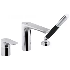 Смеситель на борт ванны Jacob Delafon Aleo на 3 отверстия E72292-CP Смеситель на борт ванны Jacob Delafon Aleo на 3 отверстия E72292-CP