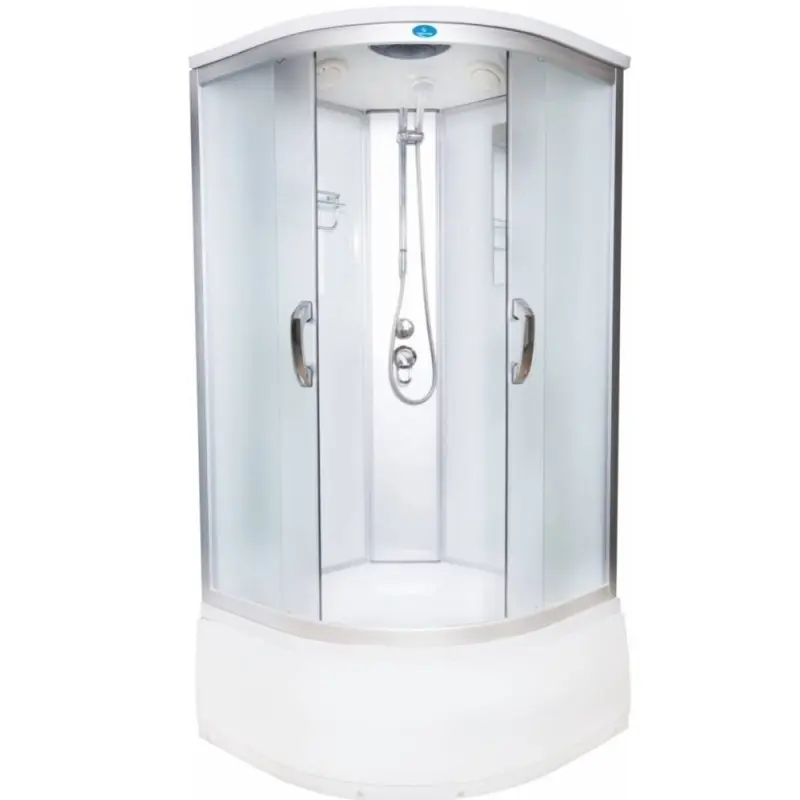 Душевая кабина Водный мир 90х90 ,Хром / Матовое, Высокий поддон Душевая кабина Водный мир 90х90 ,Хром / Матовое, Высокий поддон