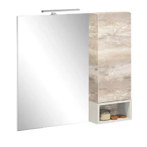 Шкаф зеркальный Comforty Турин 73 Дуб 00004144198CF Шкаф зеркальный Comforty Турин 73 Дуб 00004144198CF