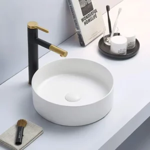 Раковина накладная Comforty 9111 35,2х35,2 Белый матовый 00-00007645