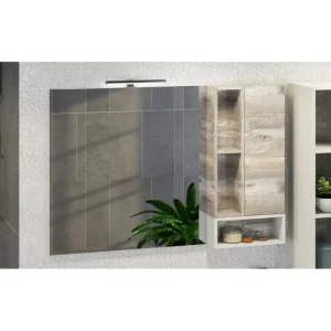 Шкаф зеркальный Comforty Турин 118 Дуб 00004137136CF Шкаф зеркальный Comforty Турин 118 Дуб 00004137136CF