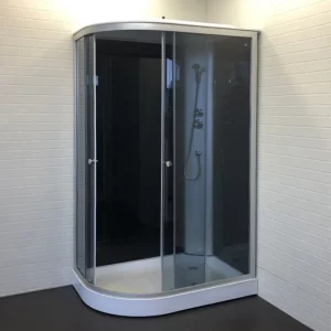 Душевая кабина Comforty 301 120х80 правая Хром / Тонированное 301R