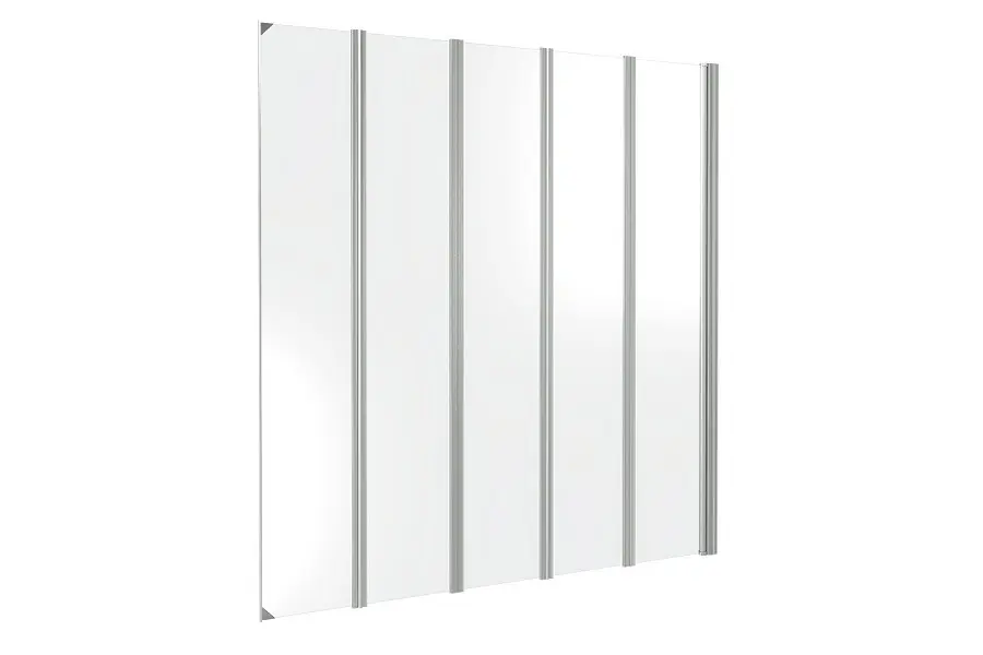 Шторка для ванны Bas Screen 120х140 Хром / Грейп Шторка для ванны Bas Screen 120х140 Хром / Грейп