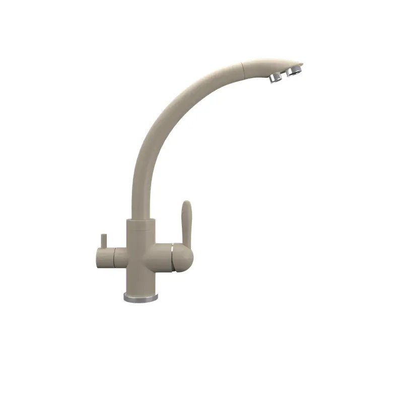 Смеситель для кухни Ulgran Quartz с подключением к фильтру UQ-017-03 Десерт Смеситель для кухни Ulgran Quartz с подключением к фильтру UQ-017-03 Десерт