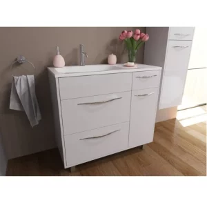 Тумба напольная Эстет Barcelona  90 с раковиной Белый ФР-00003599