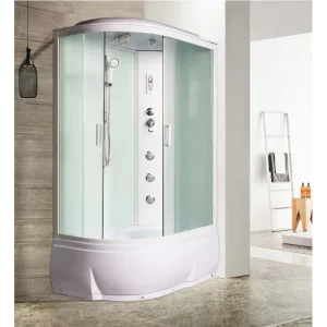 Душевая кабина Водный мир 120х80, Белый / Матовое, Высокий поддон правая Душевая кабина Водный мир 120х80, Белый / Матовое, Высокий поддон правая