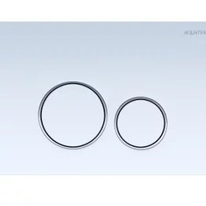 Клавиша смыва Aquatek 005A Белый / Хром KDI-0000015