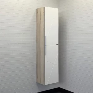 Пенал подвесной Comforty Мерано 35 Белый / Дуб дымчатый 00-00008479