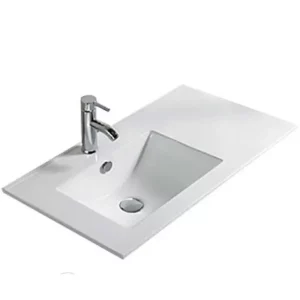 Раковина мебельная Comforty Overbuild 91х46,5 Белый глянцевый 4137207