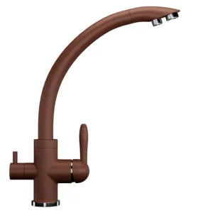 Смеситель для кухни Ulgran Classic U-017 с подключением к фильтру U-017-307 Терракот