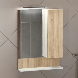 Шкаф зеркальный Comforty Рига 60 Дуб 00004142211CF Шкаф зеркальный Comforty Рига 60 Дуб 00004142211CF