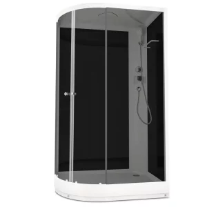 Душевая кабина Domani-Spa Delight Slim правая без электрики 120х80 Белый, Поддон низкий