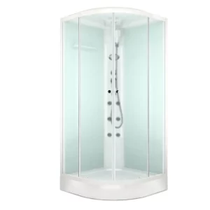 Душевая кабина Domani-Spa Delight Slim 100х100 Белый, Поддон низкий