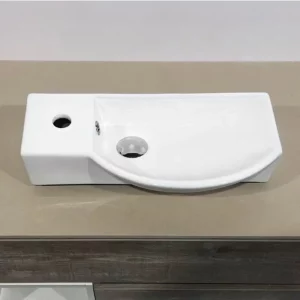 Раковина подвесная Comforty 7947 23,5х50,5 Белый глянцевый 4150357