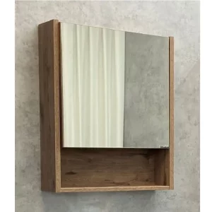 Шкаф зеркальный Comforty Марио 60 Дуб темный 00-00004158 Шкаф зеркальный Comforty Марио 60 Дуб темный 00-00004158