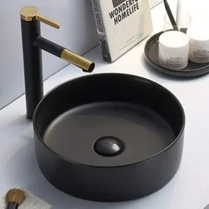 Раковина накладная Comforty 9110 39,4х39,4 Черный матовый 00-00002766