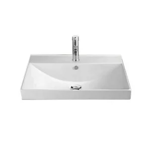 Раковина мебельная Comforty Overbuild 75х46 Белый глянцевый 3126685