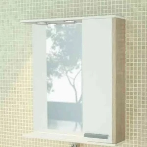 Шкаф зеркальный Comforty Тулуза 75 Белый / Сосна 3121662 Шкаф зеркальный Comforty Тулуза 75 Белый / Сосна 3121662