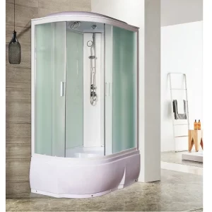 Душевая кабина Водный мир 120х80, Белый / Матовое, Высокий поддон правая Душевая кабина Водный мир 120х80, Белый / Матовое, Высокий поддон правая