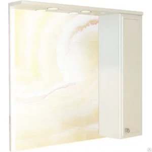 Шкаф зеркальный Comforty Сочи 100 Белый глянец 00003132226CF Шкаф зеркальный Comforty Сочи 100 Белый глянец 00003132226CF