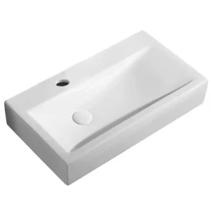 Раковина накладная Azario AZ 66х37,5 левая Белый AZ-4310