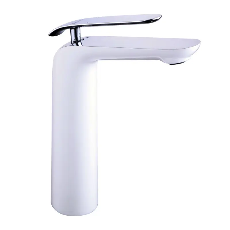 Смеситель для раковины Lemark Melange LM4909CW Хром / Белый Смеситель для раковины Lemark Melange LM4909CW Хром / Белый