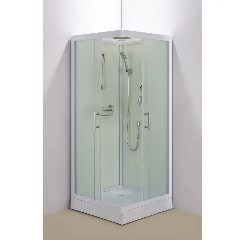 Душевая кабина Водный мир 100х100 ,Белый / Матовое, Низкий поддон Душевая кабина Водный мир 100х100 ,Белый / Матовое, Низкий поддон