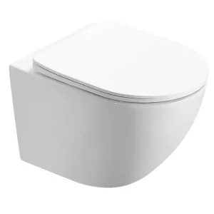 Унитаз подвесной Azario Morano + с сиденьем Белый AZ-450W Унитаз подвесной Azario Morano + с сиденьем Белый AZ-450W