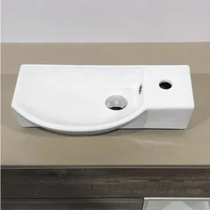 Раковина подвесная Comforty 7947 23,5х50,5 Белый глянцевый 4150356