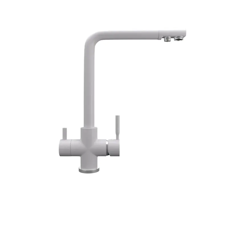 Смеситель для кухни Ulgran Quartz с подключением к фильтру UQ-016-04 Платина Смеситель для кухни Ulgran Quartz с подключением к фильтру UQ-016-04 Платина