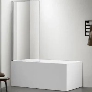 Шторка для ванны Aquatek NAP 80 с держателем Хром / Прозрачное AQNAP6211-80