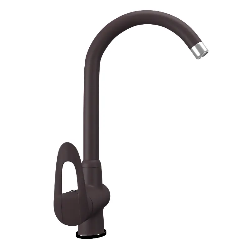 Смеситель для кухни Ulgran Quartz UQ-006-06 Трюфель Смеситель для кухни Ulgran Quartz UQ-006-06 Трюфель