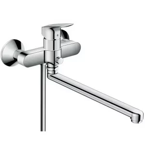 Смеситель для ванны Hansgrohe Logis длинный излив 71402000 Смеситель для ванны Hansgrohe Logis длинный излив 71402000